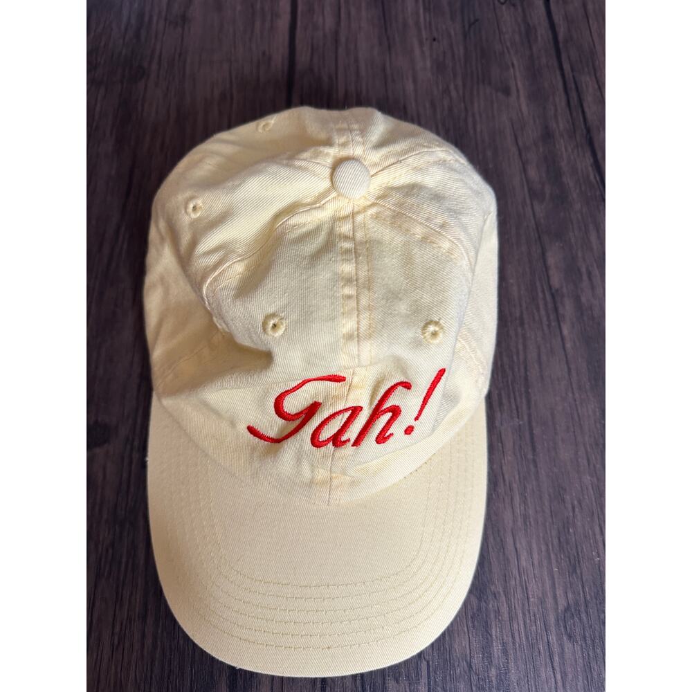 Lisa Says Gah Yellow 'Gah!' Embroidered baseball dad hat - Picture 2 of 7